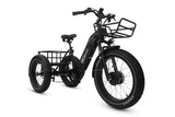 HJMbike TriHauler Cargo Fat Tire Etrike (Fully Assembled) black