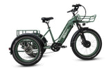 HJMbike TriHauler Cargo Fat Tire Etrike (Fully Assembled) green