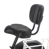 Extra Wide Saddle Seat with Backrest