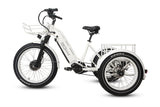 HJMbike TriHauler Cargo Fat Tire Etrike (Fully Assembled) white