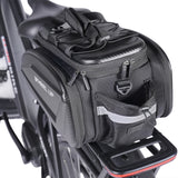 Expandable Reflective Bike Rear Rack Water-Resistant Pannier