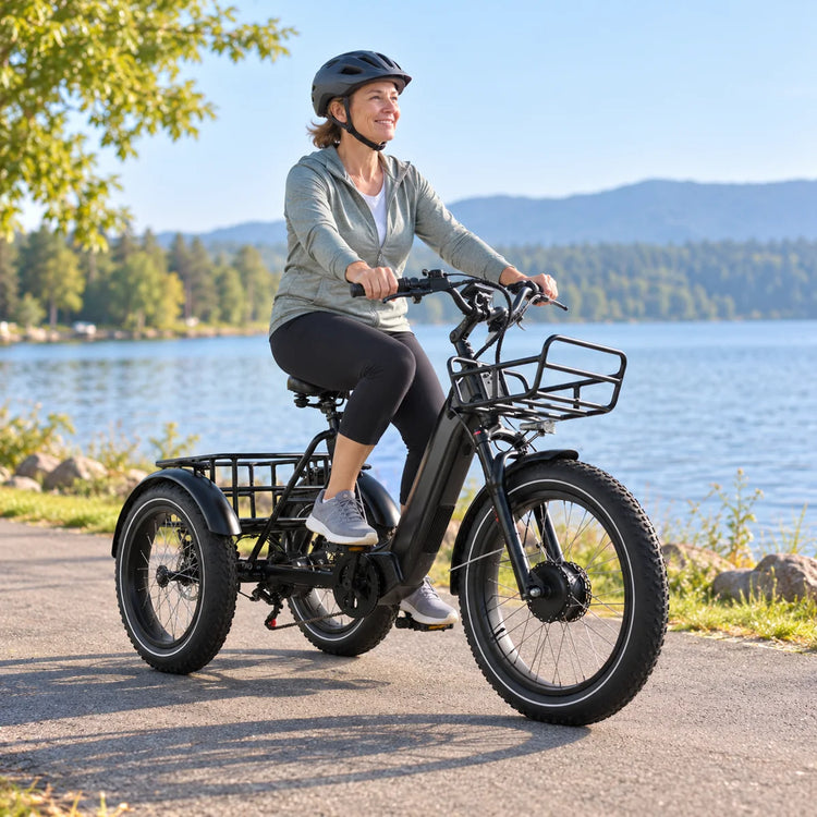 How do dual motors help on hills and rough roads?