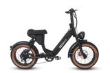 Turbo Moped Style Retro Cruiser Fat Tire Electric Motorbike