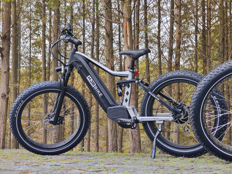 How does dual suspension handle uneven paths?